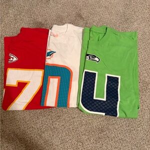 Nike Men's Short Sleeve Tees - Red, White, and Green